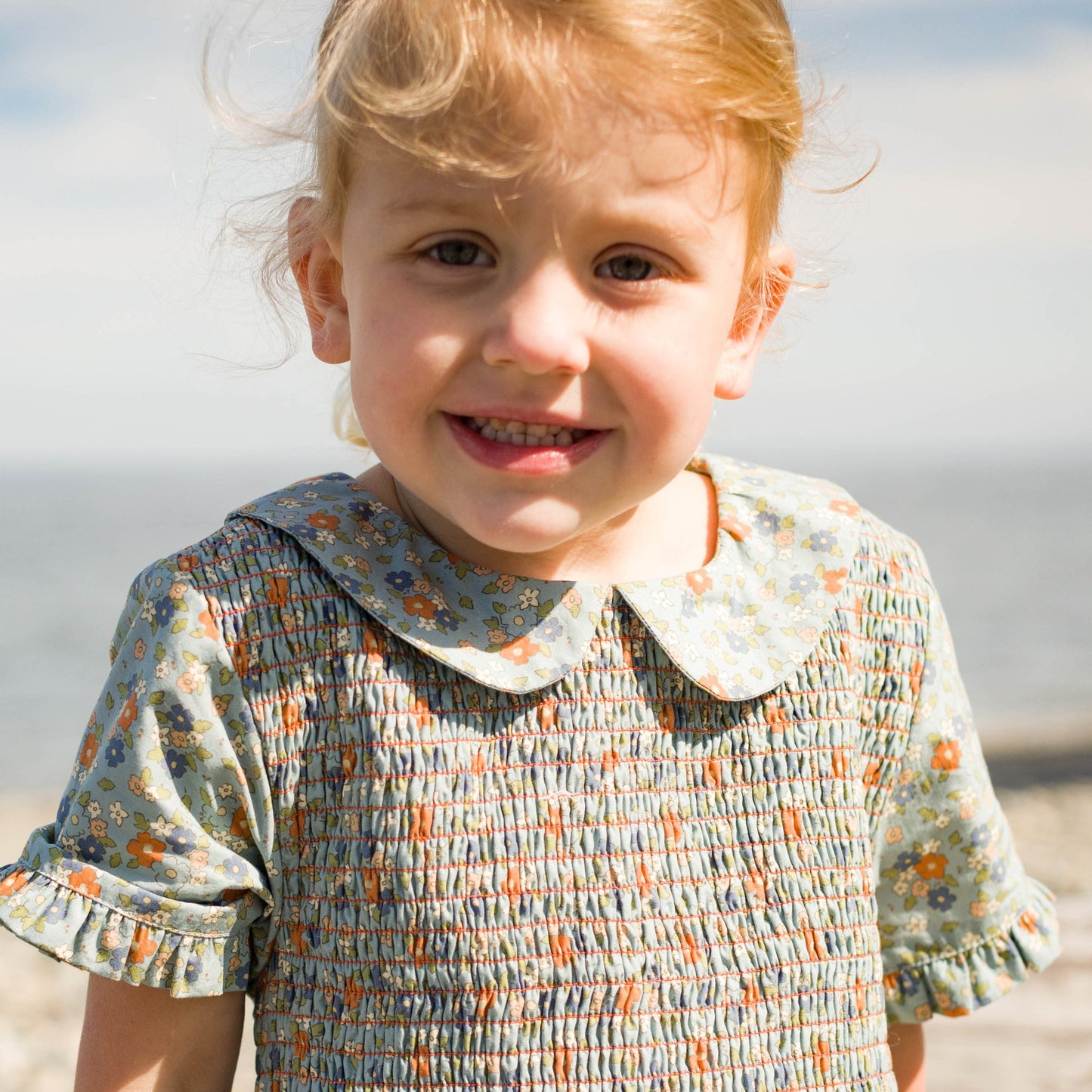Girls Cottage Floral Briar Dress with Smocking - Blissfully Lavender BoutiqueBeet World