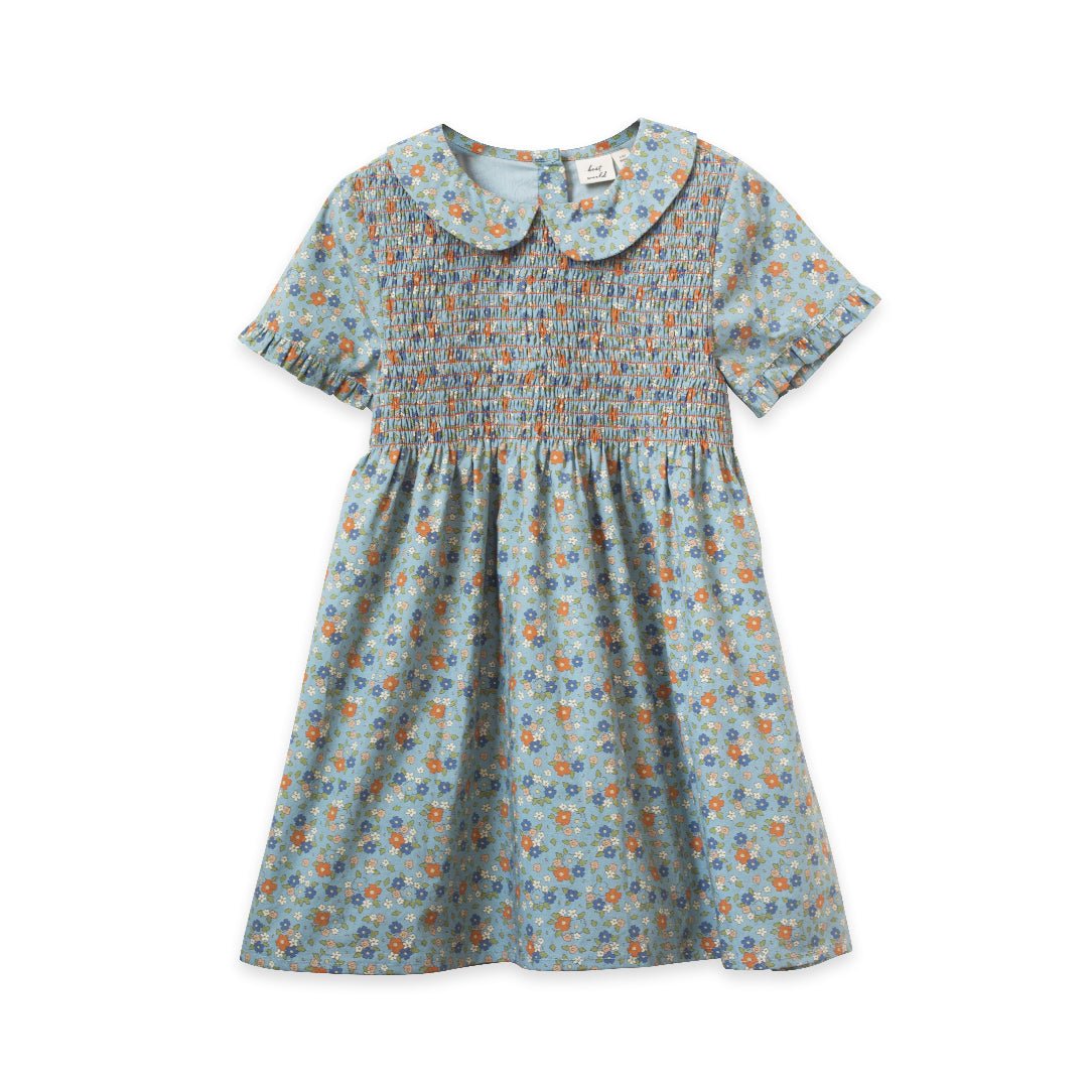 Girls Cottage Floral Briar Dress with Smocking - Blissfully Lavender BoutiqueBeet World