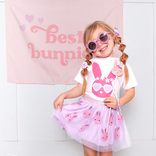 Girls Lavender Bunny Tutu - Dress Up Skirt - Kids Easter Tutu - Blissfully Lavender BoutiqueSweet Wink