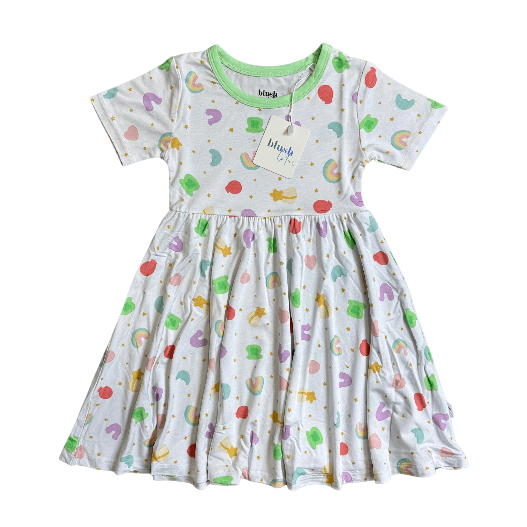 Girls Lucky Dress - Blissfully Lavender BoutiqueBlush Lotus
