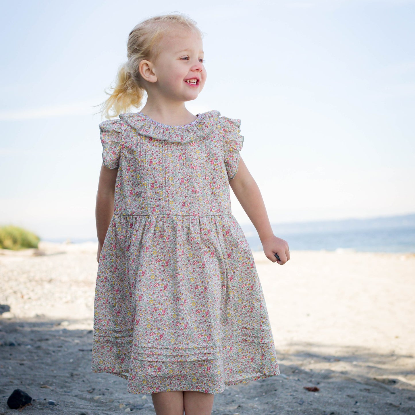 Girls Meadow Floral Ana Dress - Blissfully Lavender BoutiqueBeet World
