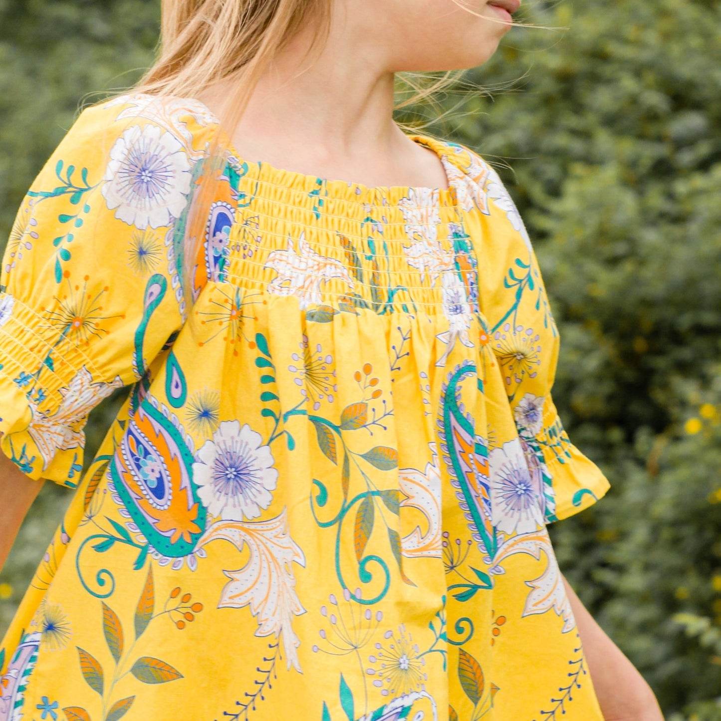 Girls Sunshine Paisley Olivia Dress - Blissfully Lavender BoutiqueBeet World