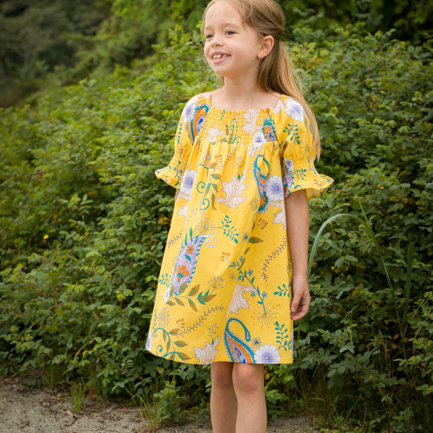 Girls Sunshine Paisley Olivia Dress - Blissfully Lavender BoutiqueBeet World
