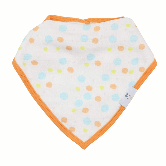 Circles and Trains 2 Pack Muslin & Terry Cloth Bib Set