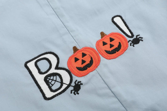Light Gray 'Boo' Applique Longall