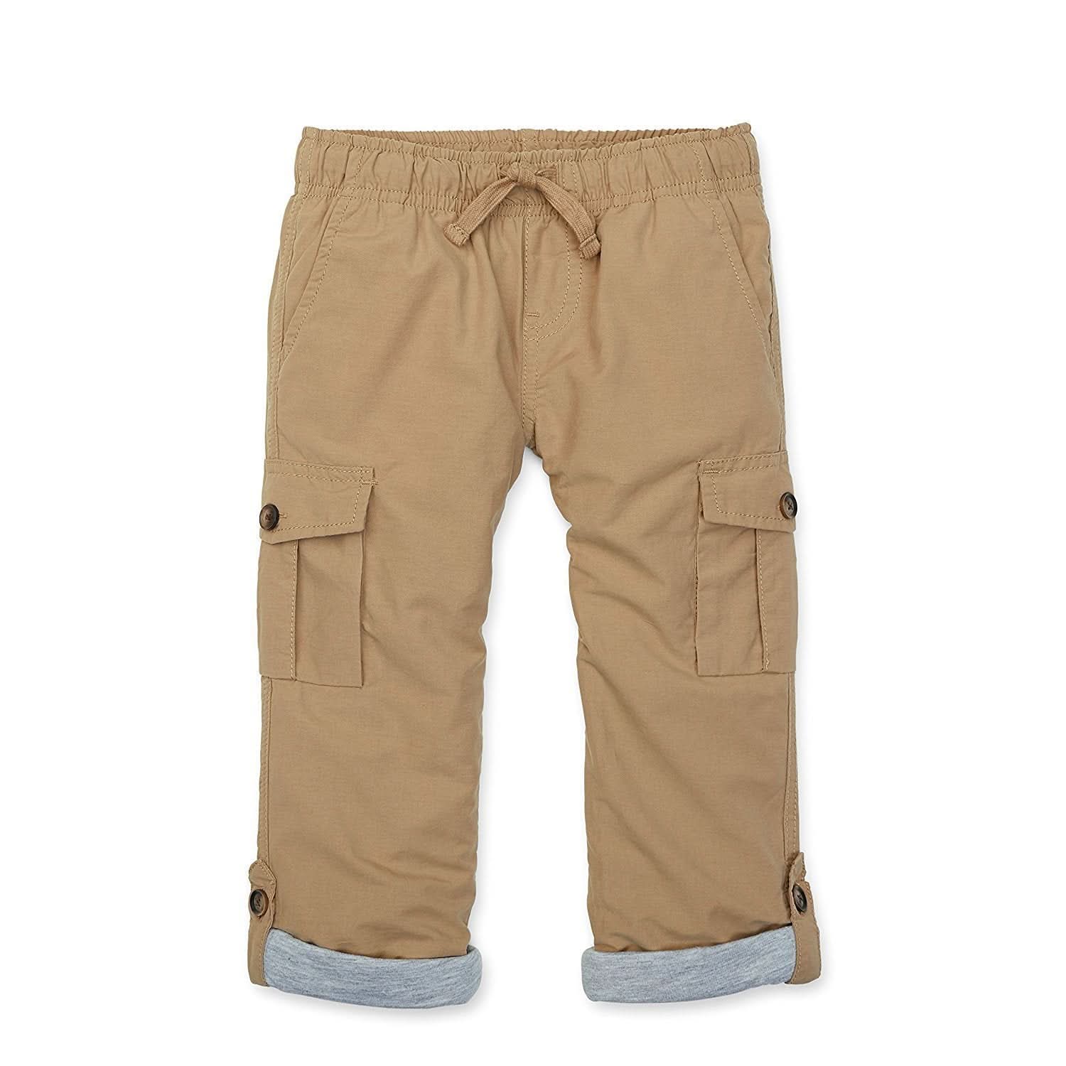 Lined Pull-On Cargo Pants - Baby