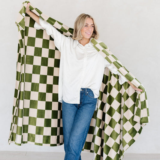 Minky Stretch XL Throw Blanket - Blissfully Lavender BoutiqueSaranoni