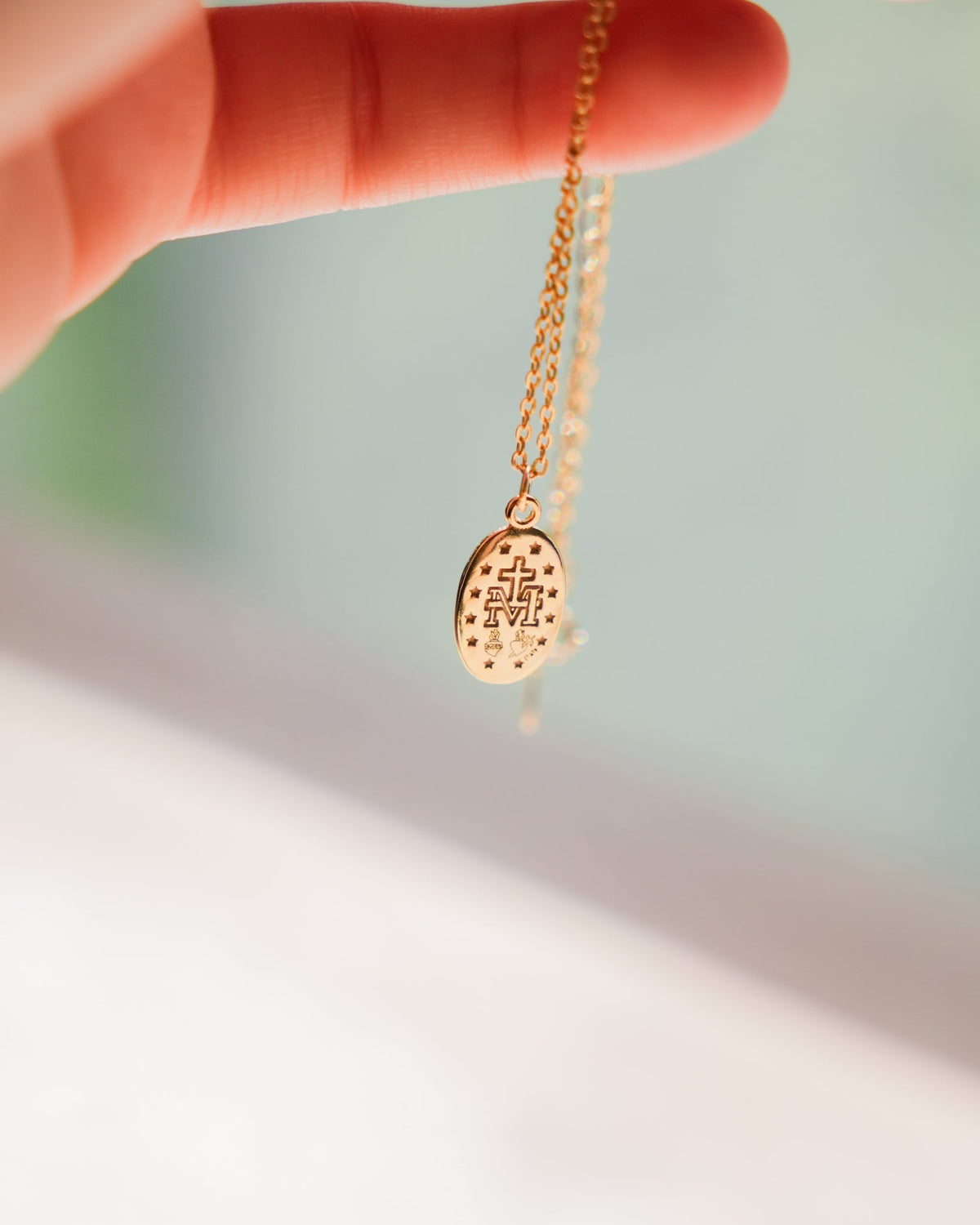 Miraculous Medal Necklace // Gold - Blissfully Lavender BoutiqueBlessed Is She