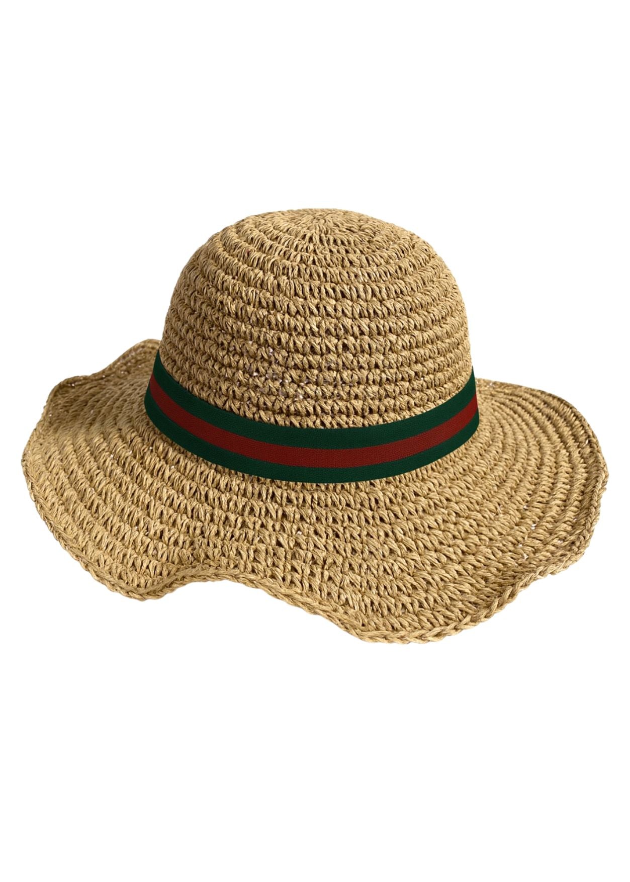 Stripe Straw Hat