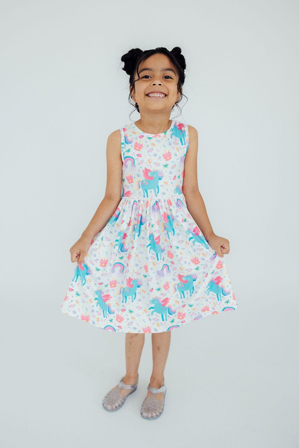 Rainbow Meadows Tank Twirl Dress - Blissfully Lavender BoutiqueMila & Rose ®