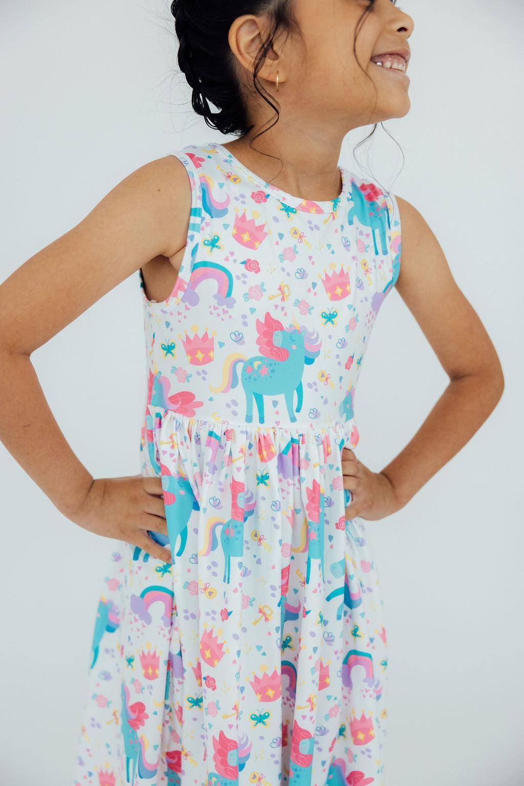 Rainbow Meadows Tank Twirl Dress - Blissfully Lavender BoutiqueMila & Rose ®
