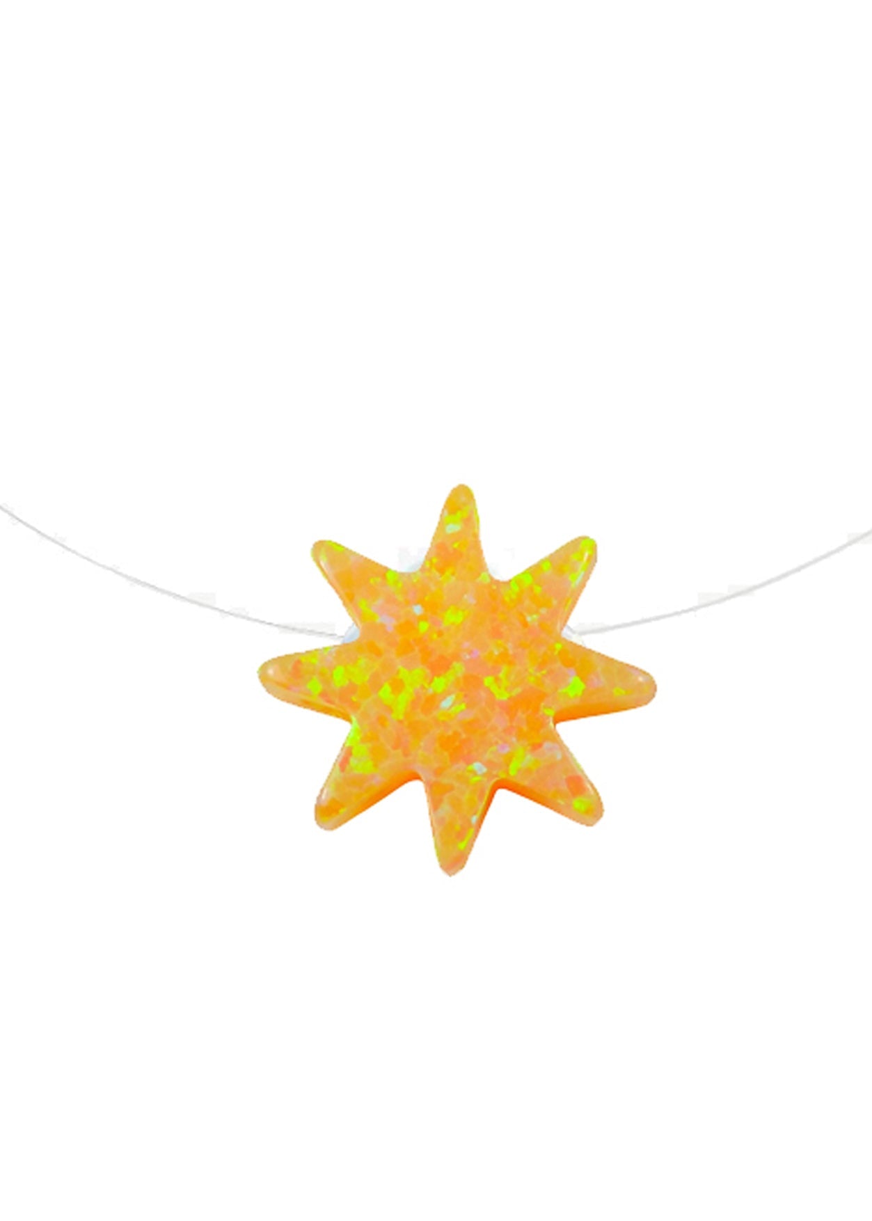 Tiny Sunshine Charm "Invisible" String Necklace
