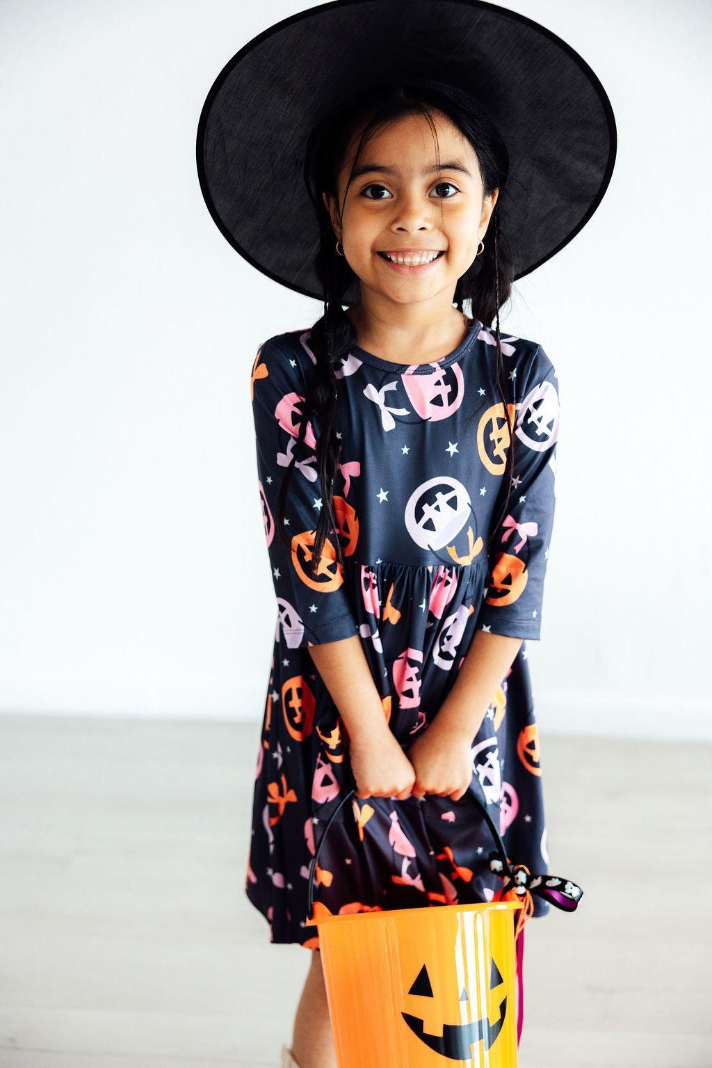 Sweet Tooth 3/4 Sleeve Pocket Twirl Dress - Blissfully Lavender BoutiqueMila & Rose ®