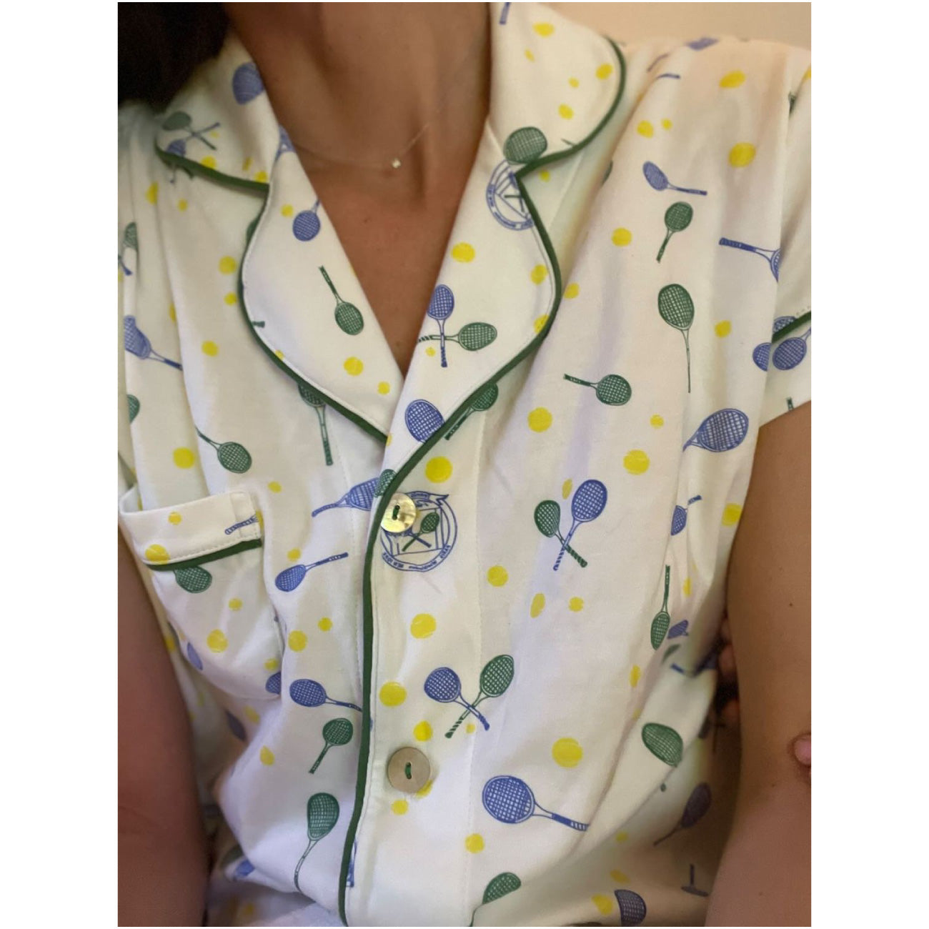 Fifteen Love Tennis Women's Pima Cotton Pajama Set