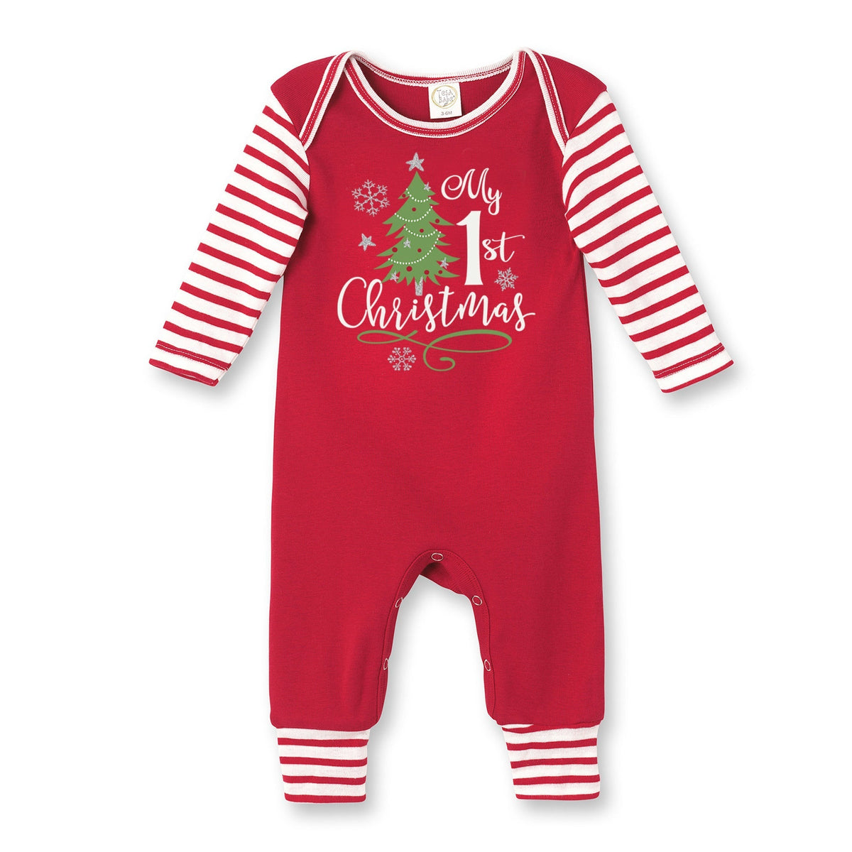 My 1st Christmas Baby Romper | Soft 100% Cotton Rib