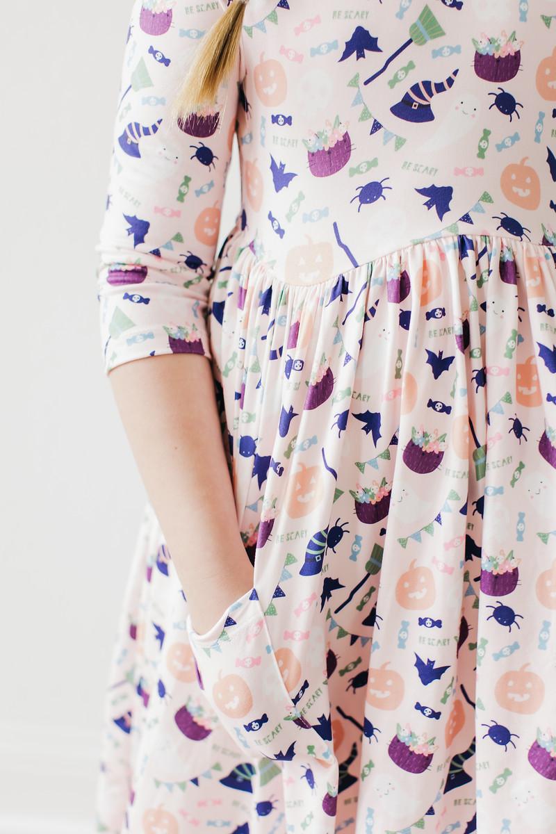 Trick or Treat Pocket Twirl Dress - Blissfully Lavender BoutiqueMila & Rose ®