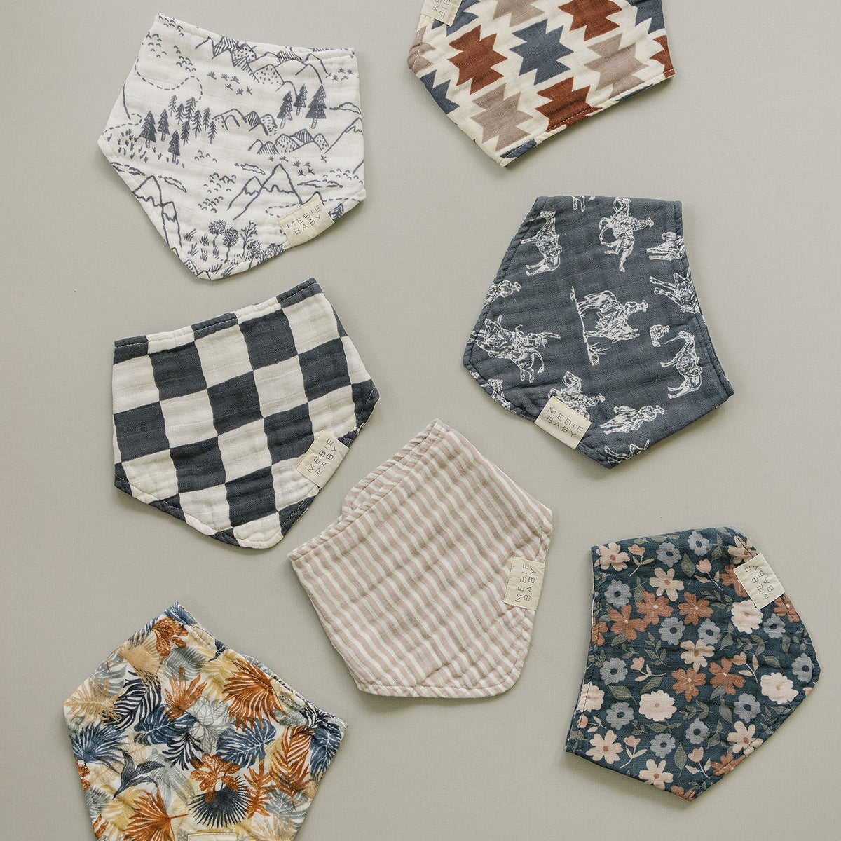 Western Aztec Muslin Bib - Blissfully Lavender BoutiqueMebie Baby