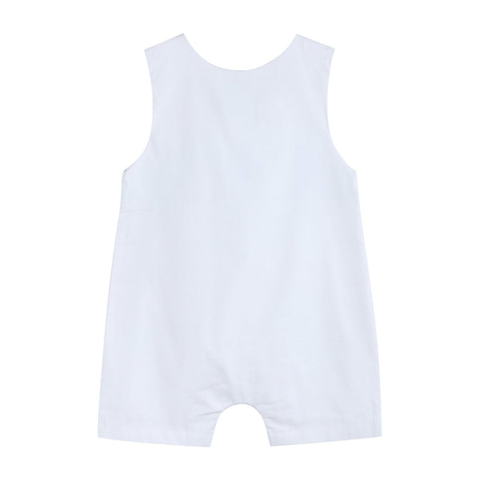 White and Blue Holy Smocked Jon Jon