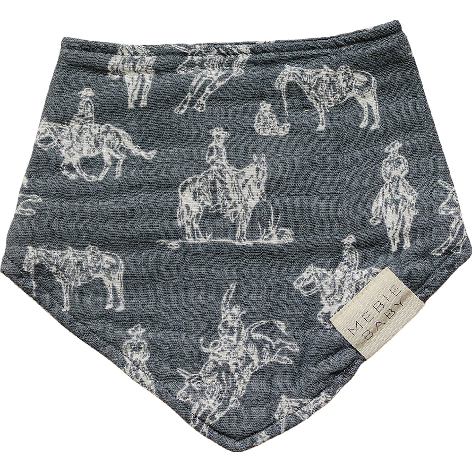 Wild West Muslin Baby Bib - Blissfully Lavender BoutiqueMebie Baby