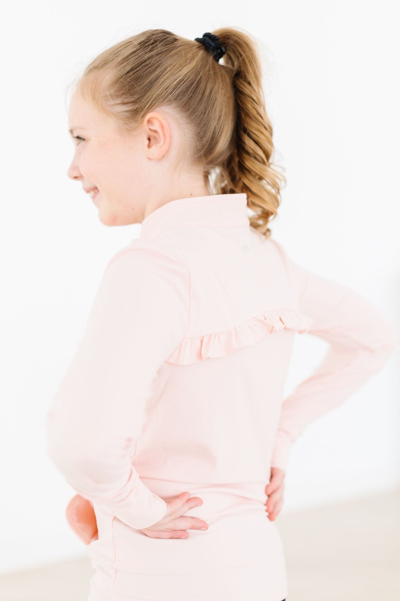 Zen Pink Full - Zip Ruffle Active Jacket - Blissfully Lavender BoutiqueMila & Rose ®