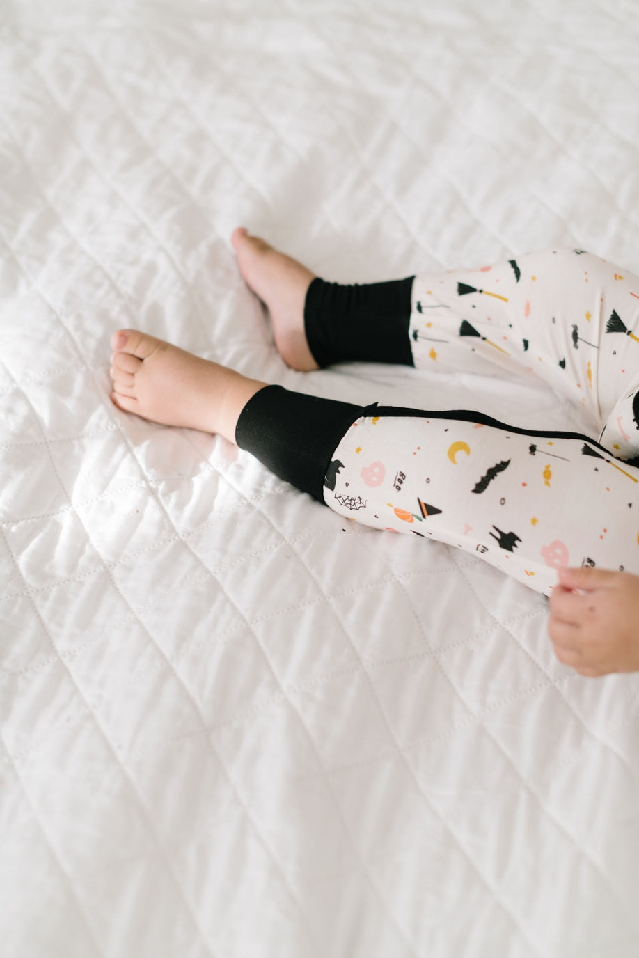 Girls Bamboo Baby Pajama Double Zip in Spooky Scenes