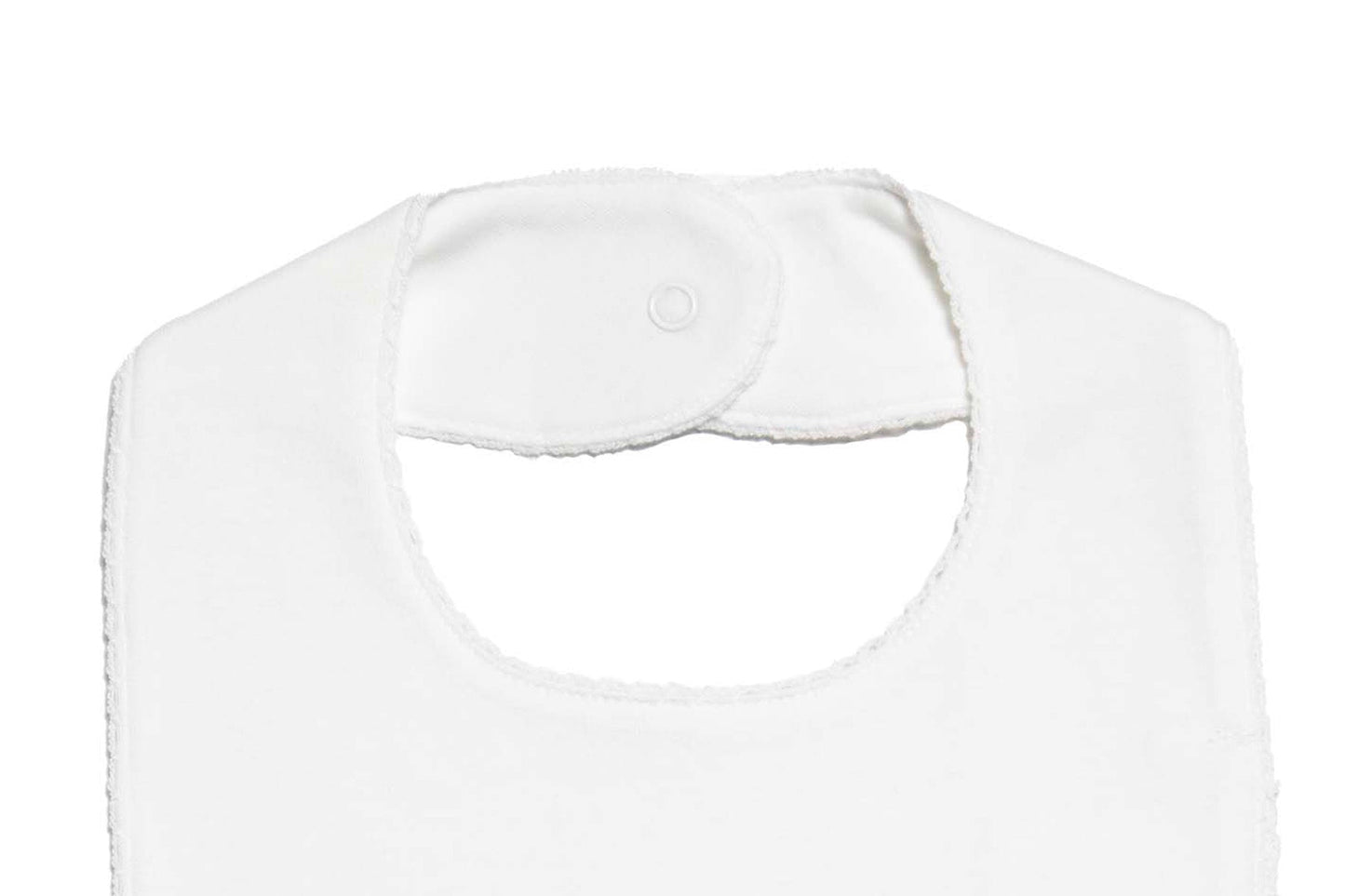 Baby Classic White Pima Cotton Bib
