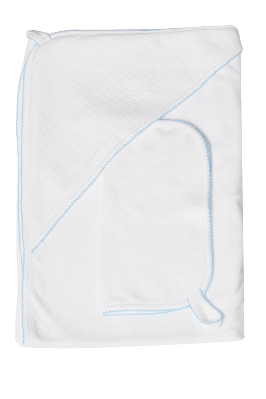 Baby Basket Weave Hooded Towel