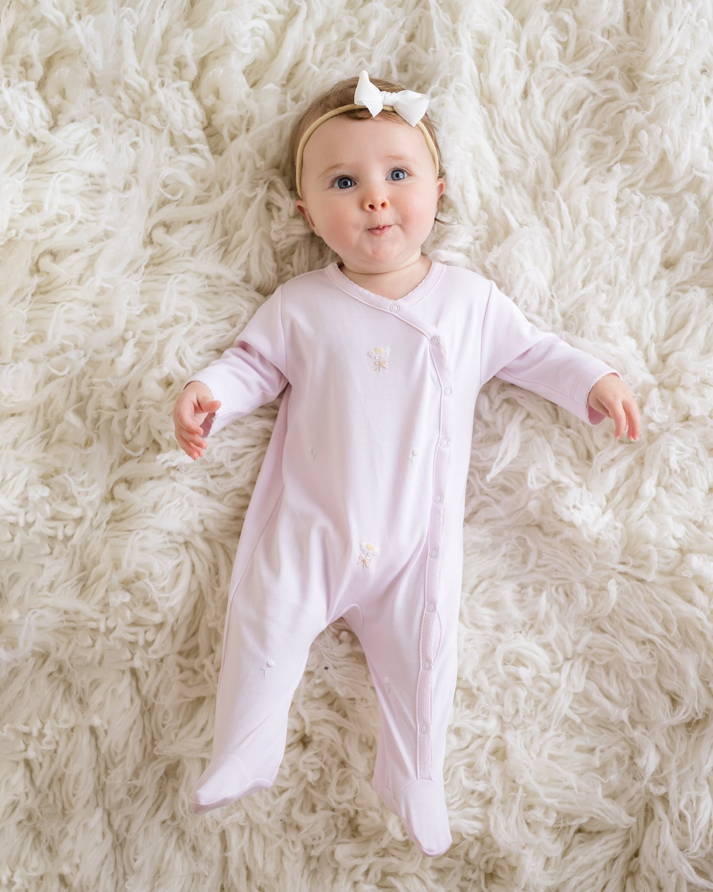 Baby Girl Sprinkle of Roses Footie