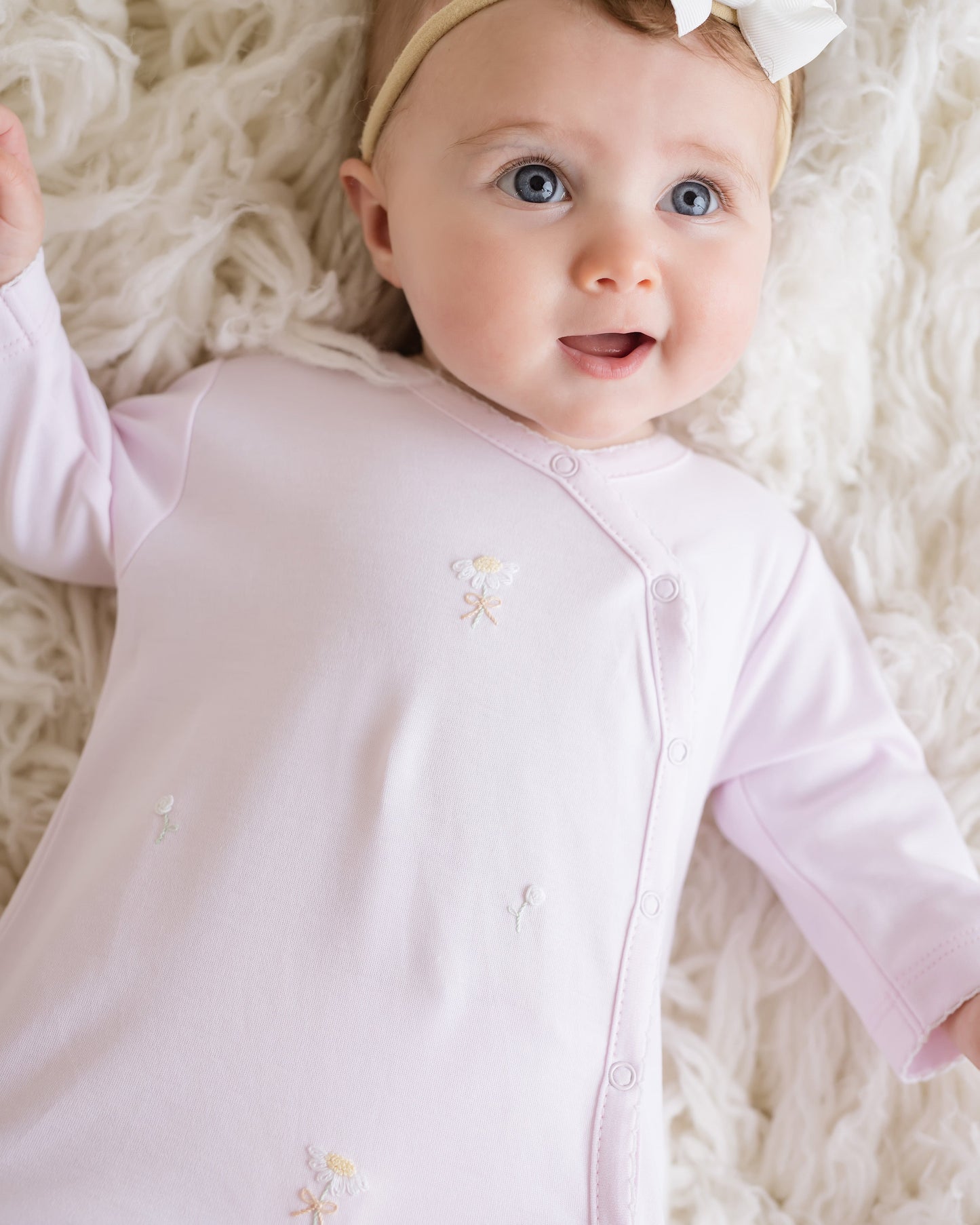 Baby Girl Sprinkle of Roses Footie