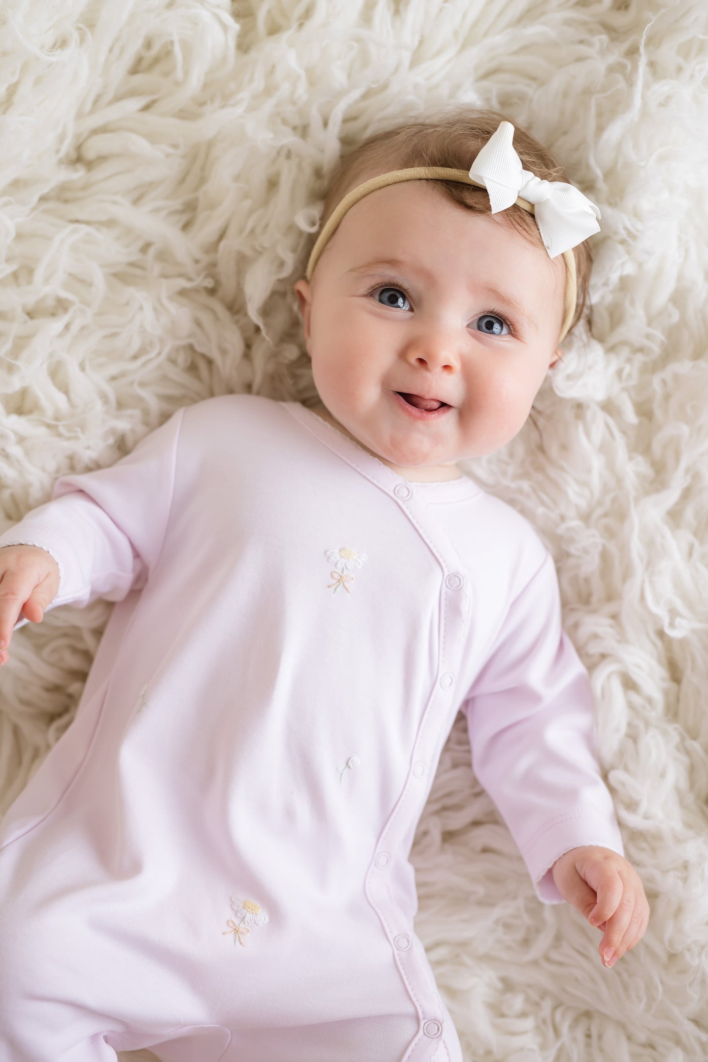 Baby Girl Sprinkle of Roses Footie