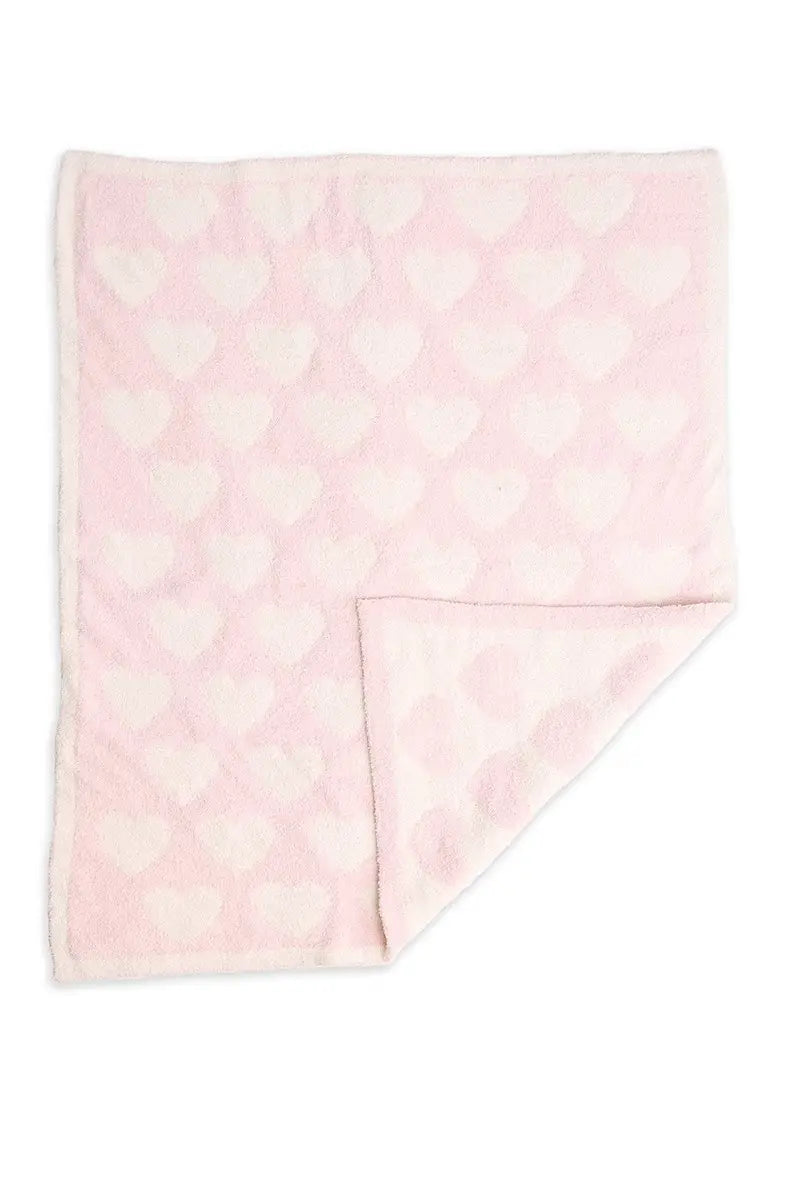 Heart Luxe Soft Throw Baby Blanket