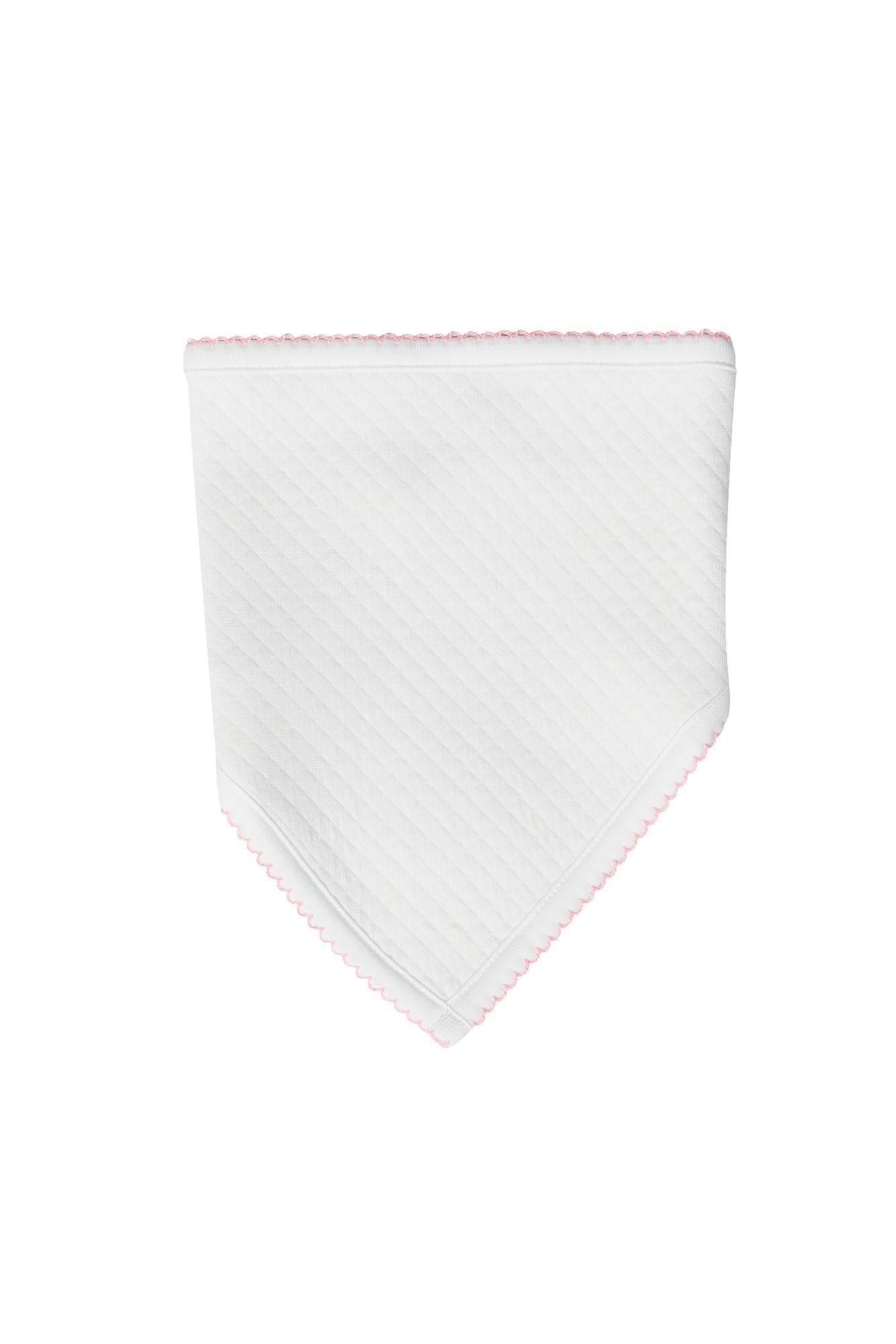 Baby White Milano Pima Cotton Bandana