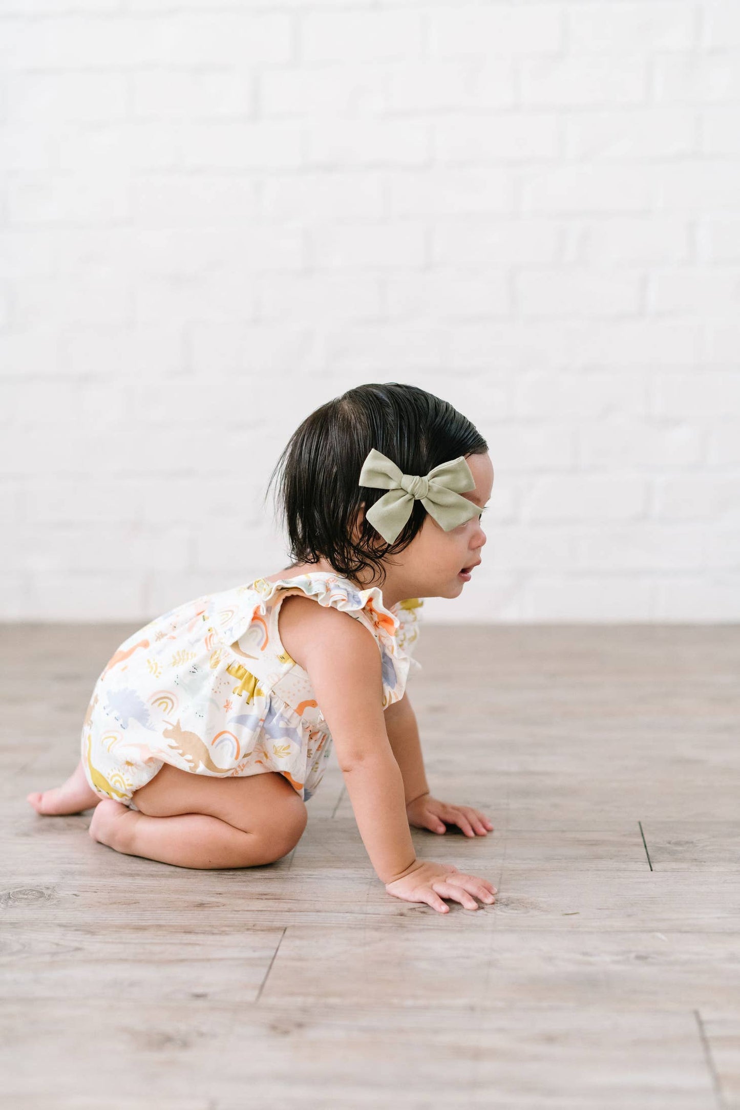 Baby Girl Amelia Romper in Dainty Dinos
