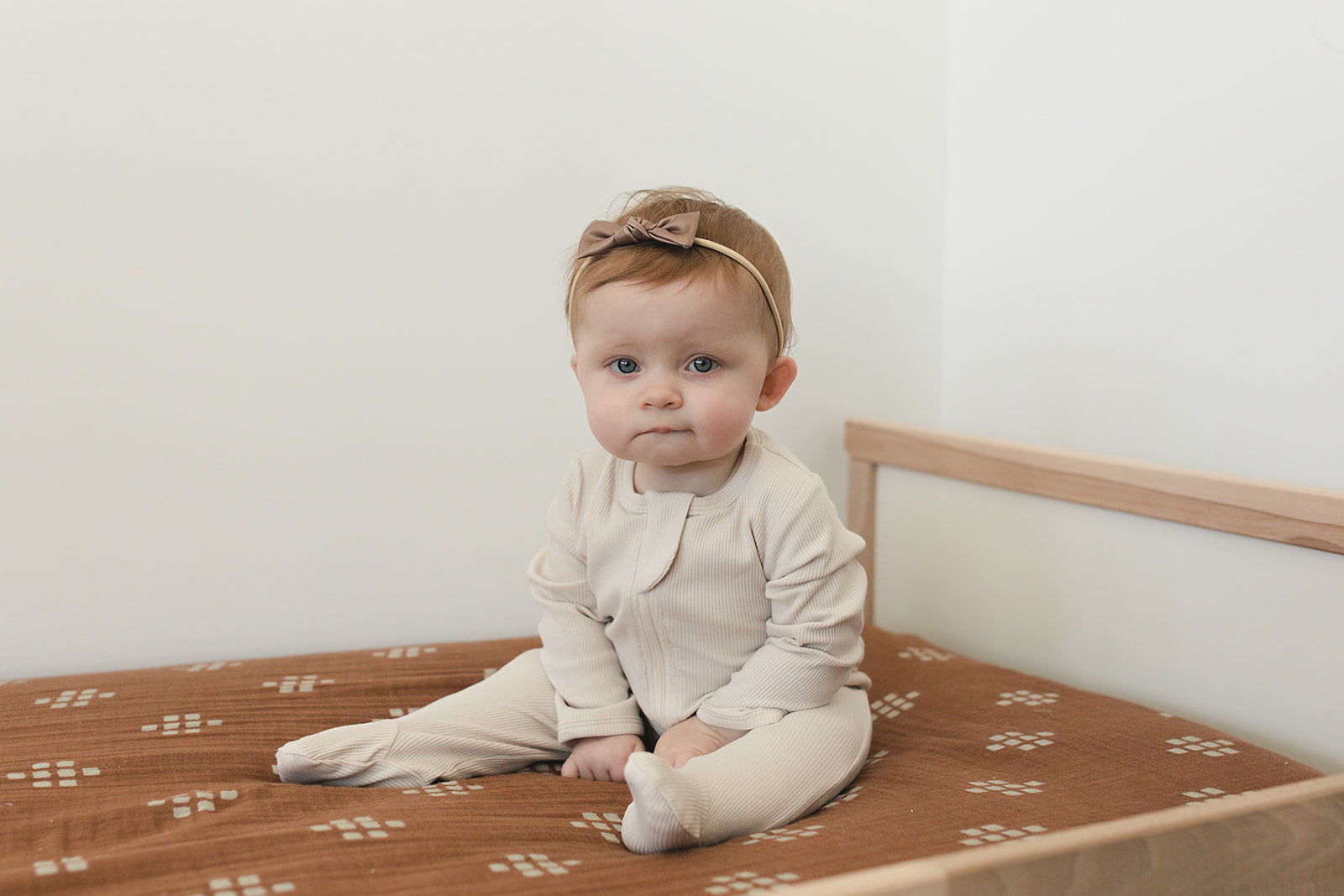Vanilla Organic Cotton Zipper Pajamas