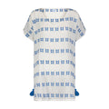 Capucine Women's Mini Caftan Blue Embroidery