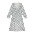 Women's "Le Reve" St Barth Caftan Navy Leaf