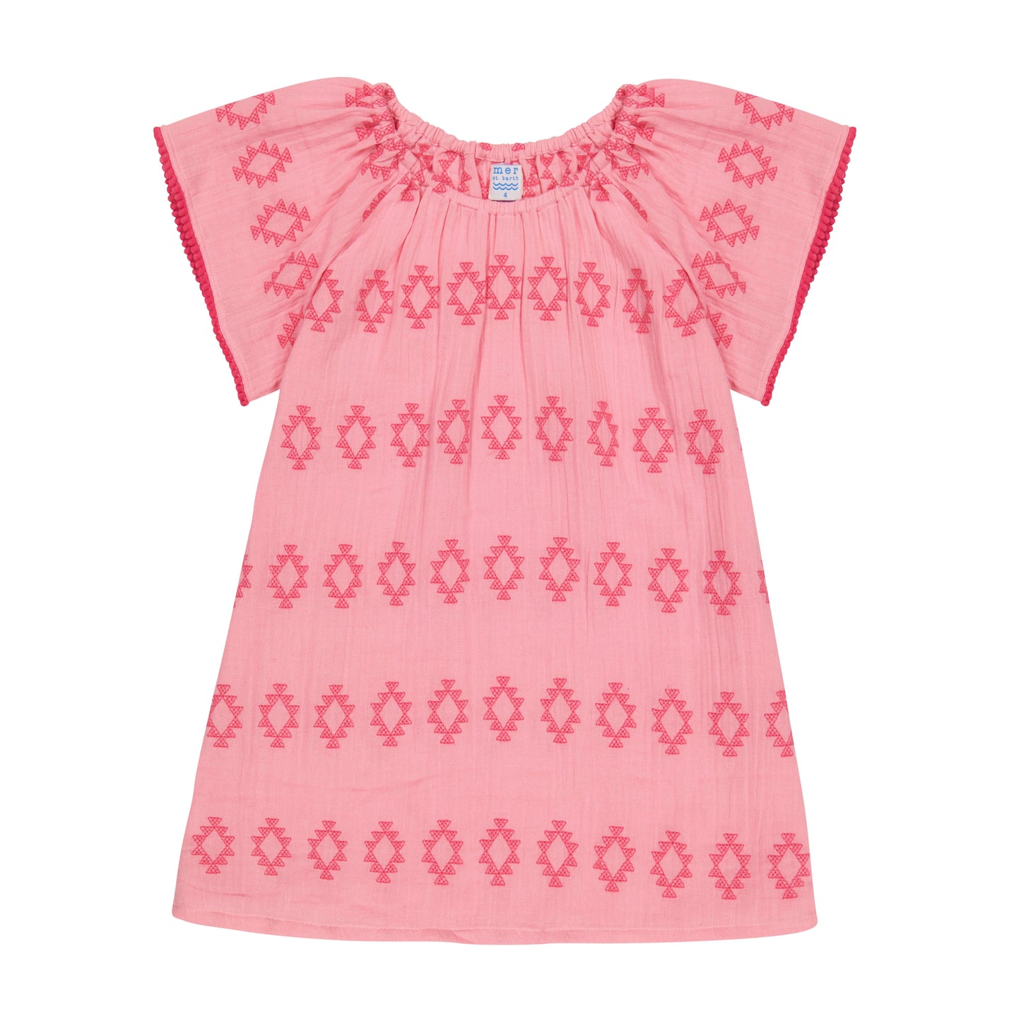 Mini Capucine Girls' Coverup Rose Embroidery