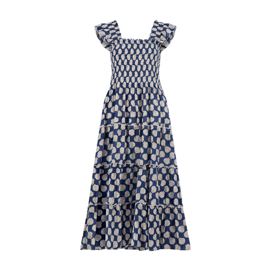 Paloma Women's Maxi Dress Shell Beach Navy