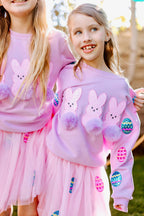 Girls Easter Bunny Crewneck Top