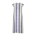 Noa Women's Maxi Caftan Navy Stripe