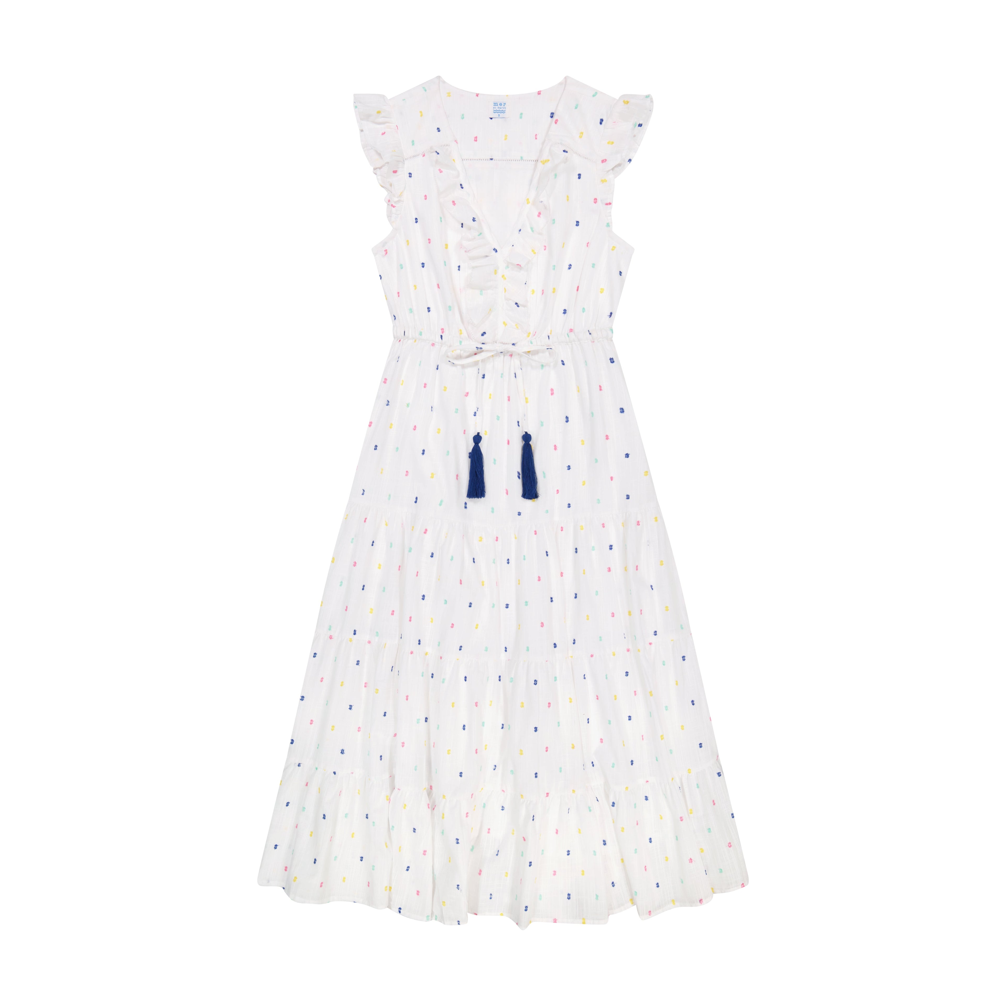 Giselle Women's Maxi Dress Confetti Swiss Dot