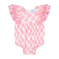 Anna Baby Romper Shell Beach Pink