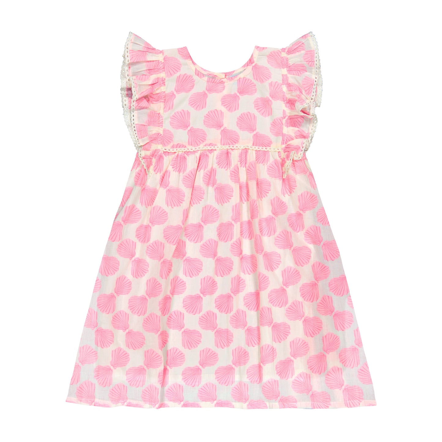 Seraphina Girls' Dress Shell Beach Pink