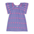 Mini Capucine Girl's Caftan Periwinkle Embroidery