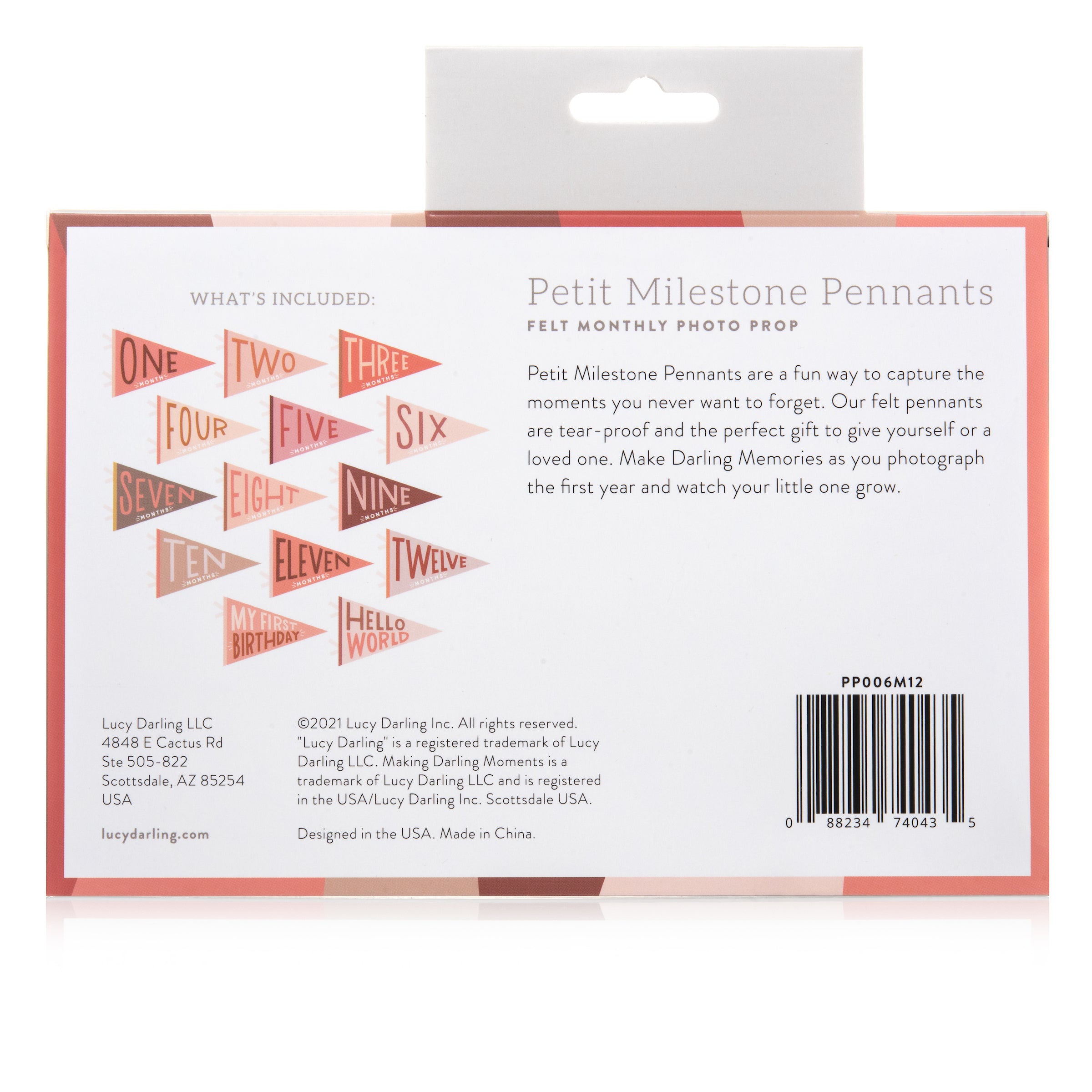 Blushing Meadow Petit Baby Milestone Pennant