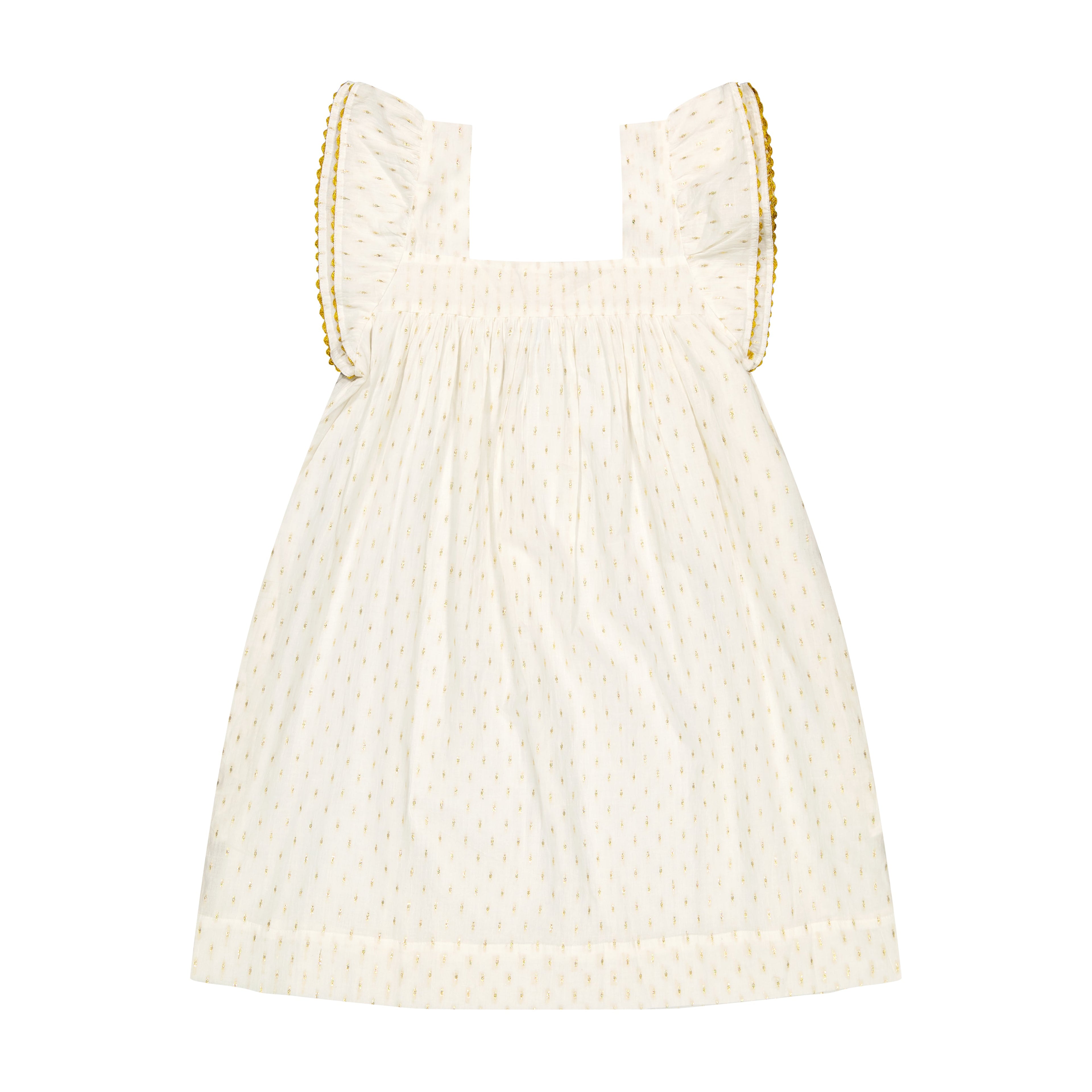 Mini Sandrine  Womens Dress Gold Dobby