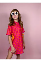 Pink Palm Tree Print Swimsuit Coverup