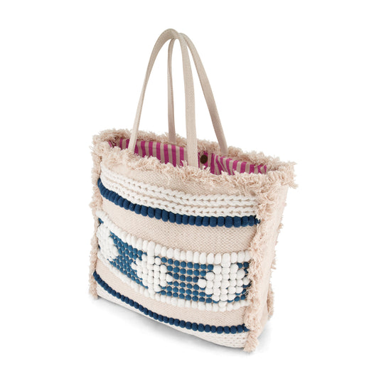 St. Barth Beach Bag Marine Handloom