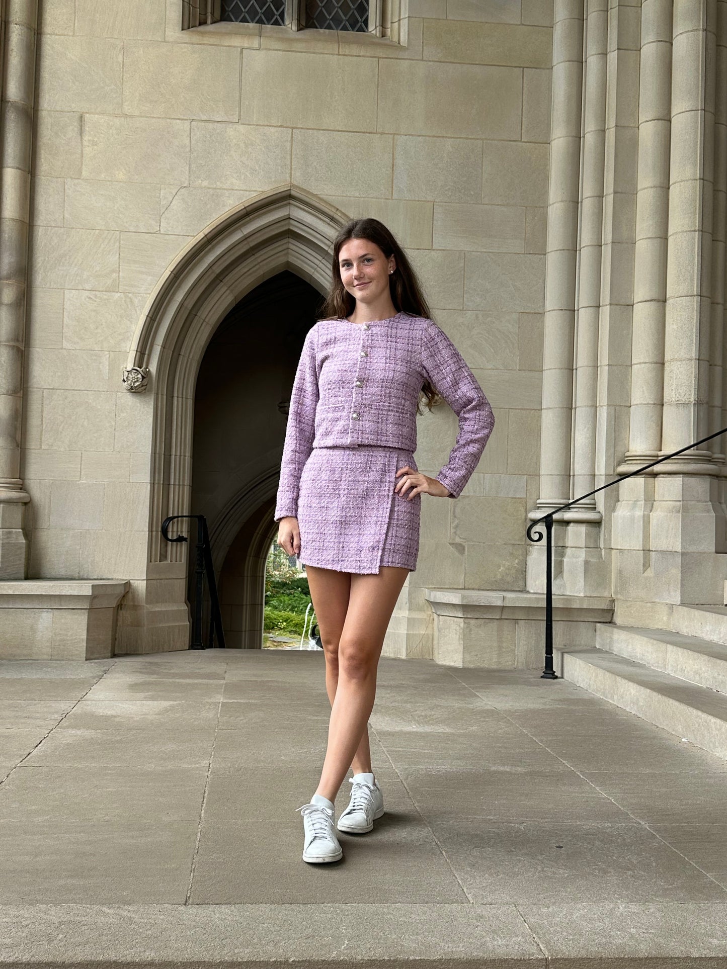 Lavender Tweed Jacket