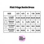 Pink Fringe Denim Dress